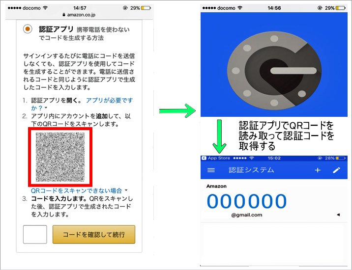 アプリ Amazon 認証